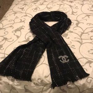 Authentic Chanel Cashmere scarf, shawl, wrap